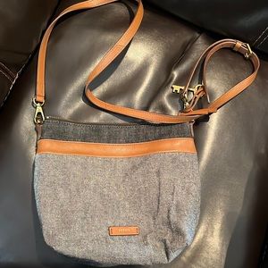 Fossil dark denim crossbody